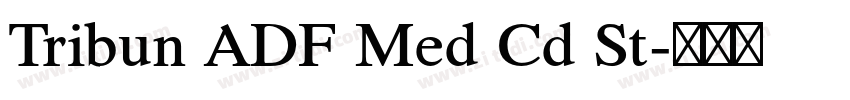 Tribun ADF Med Cd St字体转换 Tribun ADF Med Cd St字体转换